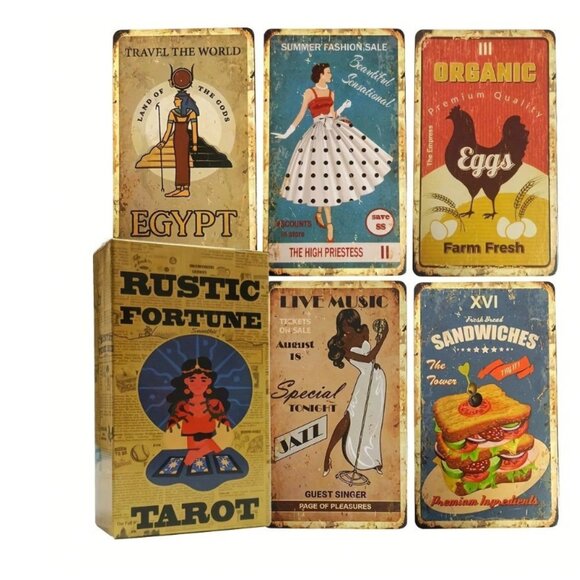 Rustic Fortune Tarot Card Deck 80 Card Deck NWT - Picture 4 of 4